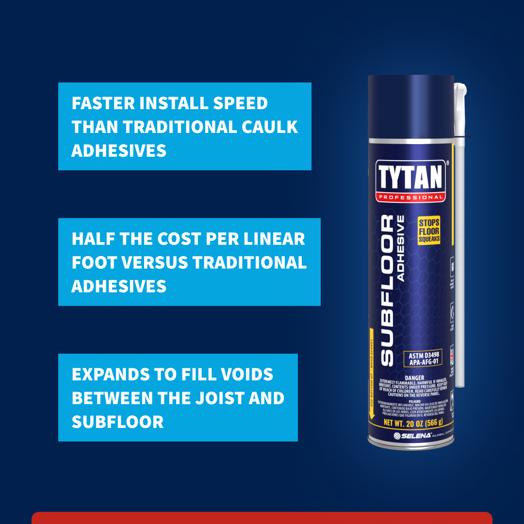 Subfloor Adhesive 20 oz. Straw Foam