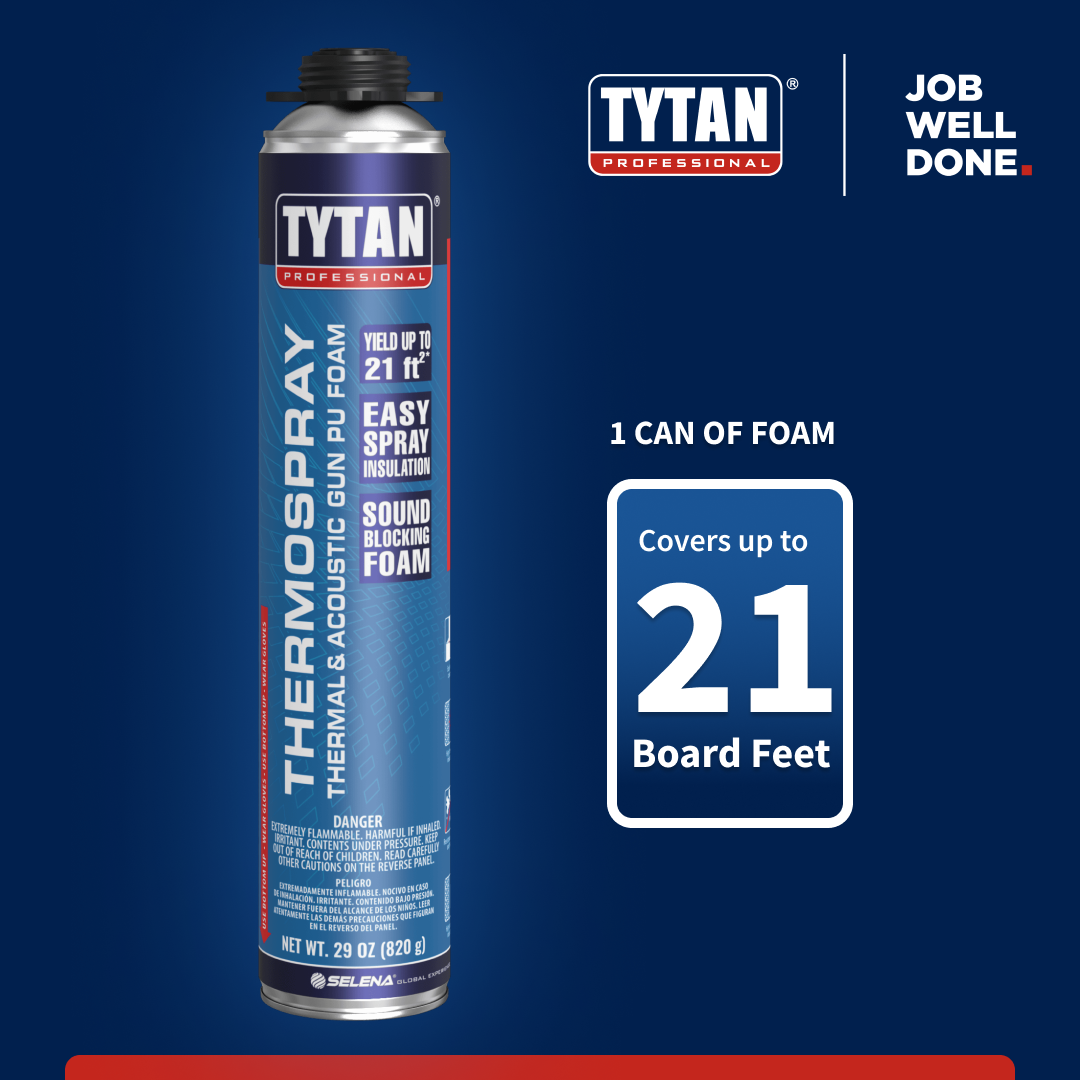 Thermospray Spray Foam Insulation Kit 29 oz (12 Pack) for Insulation & Air Sealing