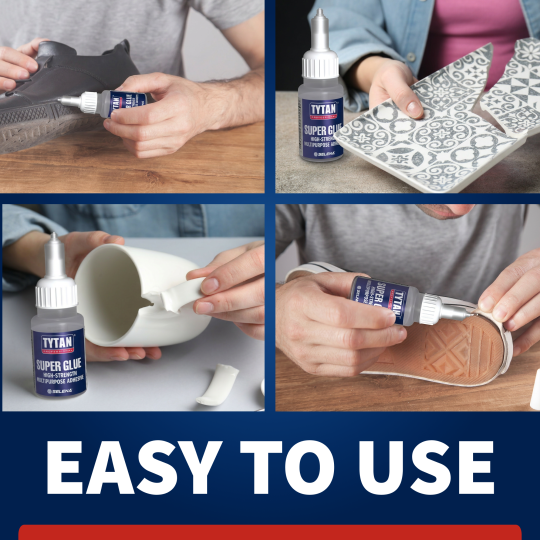 Super Glue 0.7 oz (20g) 12 Pack – Fast Dry Clear Cyanoacrylate Adhesive – Strong Instant Bond for Plastic, Metal, Wood, Rubber & More