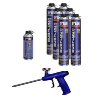 Subfloor Adhesive 29 oz Gun Foam Kit (6 Pack) subfloor and joist glue for framing and decks